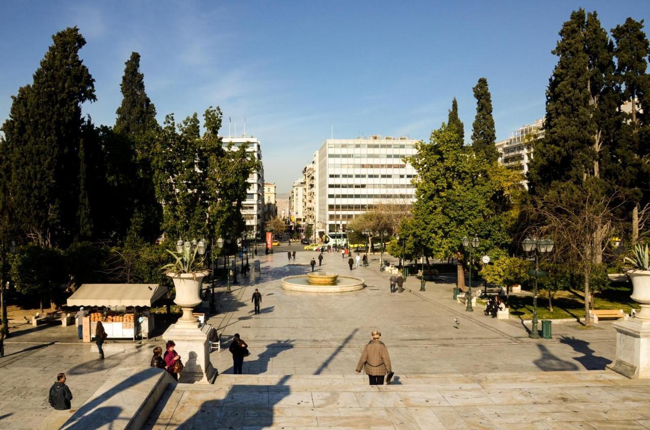 Athens Stylish Studio In Front Of Syntagma Metro Stop For 2 エクステリア 写真